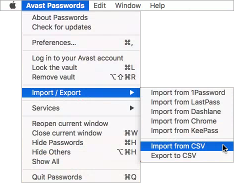 avast for mac how to unitstall avast passwords